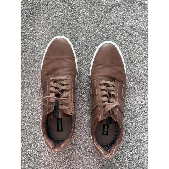 Other - Brown Leather Men's Sneakers by Madden